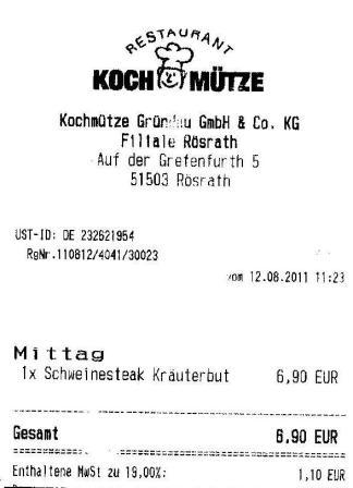 botd Hffner Kochmtze Restaurant